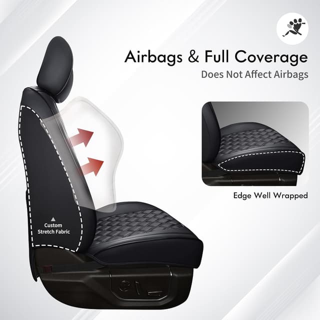 Thumbnail 3 de Huidsaource Tacoma Front Seat Covers Leather