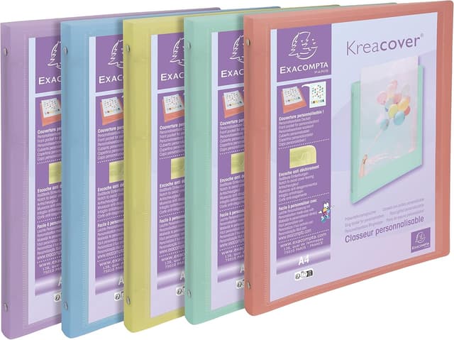 Detalle de Exacompta 51279E Classeur Kreacover 4 anneaux 15 mm