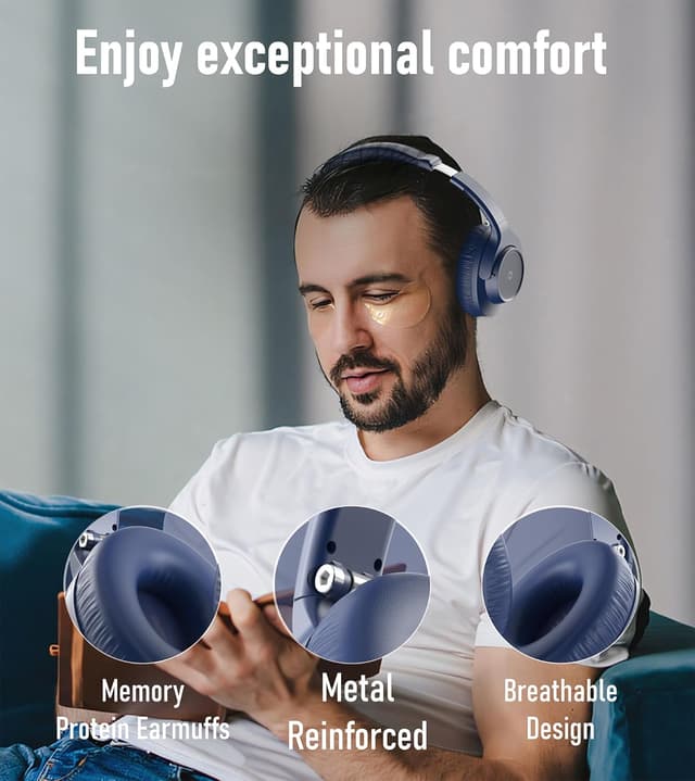 Thumbnail 3 de Rebocico Over Ear Wireless Bluetooth Headphones