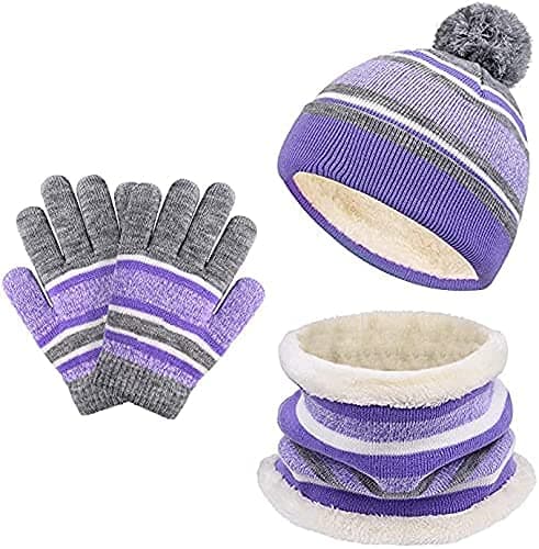 Thumbnail 1 de JFAN 3 en 1 chapeau bonnet gants enfant đŹ