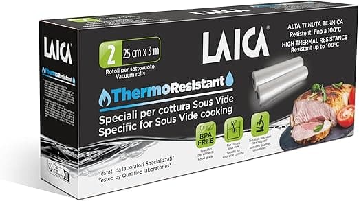 Detalle de Laica TR1000 Rollos Vacío 25x300 cm 🌡️ Sous Vide