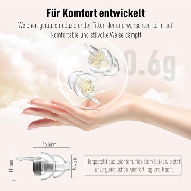 Thumbnail 3 de Naiicute Ohrstöpsel zum Schlafen 31 dB