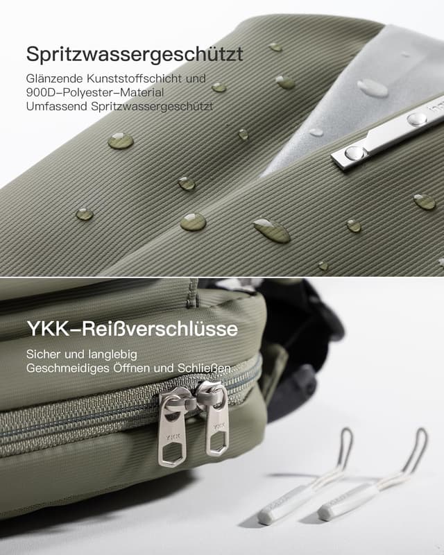 Detalle de Inateck Sling Bag Umhängetasche 34 x 15 x 8