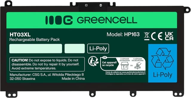 Detalle de Green Cell Batteria per HP HT03XL 3400 mAh