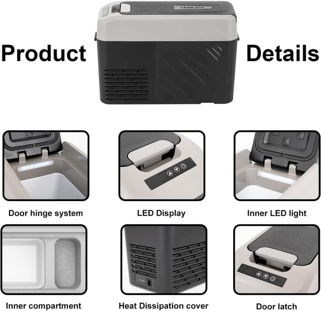 Thumbnail 1 de Alpicool G22 22L car fridge freezer -20°C to 20°C