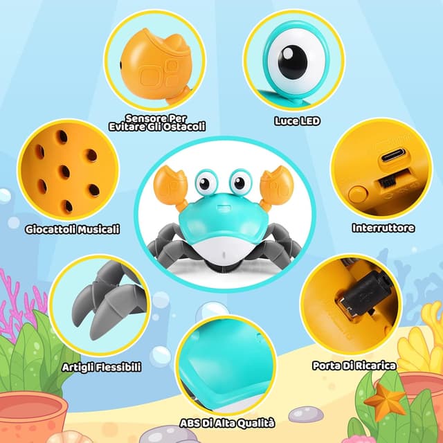 Detalle 2 de iKidiki Granchio che Cammina, neonato