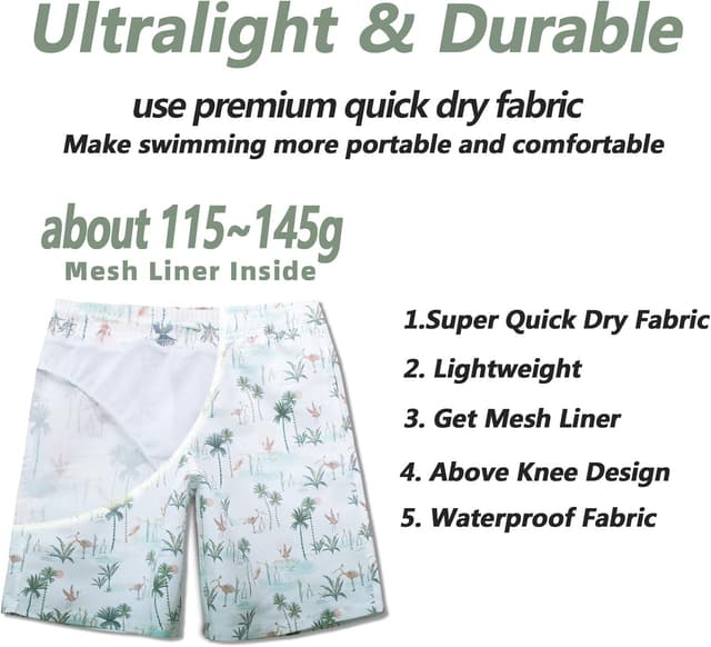 Detalle 2 de MEILONGER Badehose Jungen mit 5 bis 10 Min. Trocknen