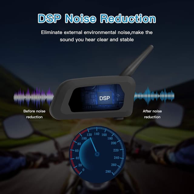 Detalle de EJEAS V6 Pro interfono moto Bluetooth 12