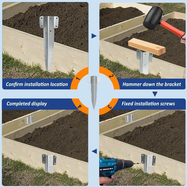 Detalle de Xyxu Small Railway Sleeper Brackets 10 pack