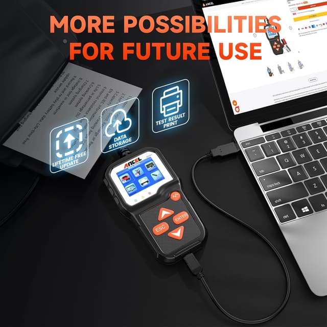 Thumbnail 6 de ANCEL BA301 Probador de Carga de Batería y Analizador de Alternador 6V/12V