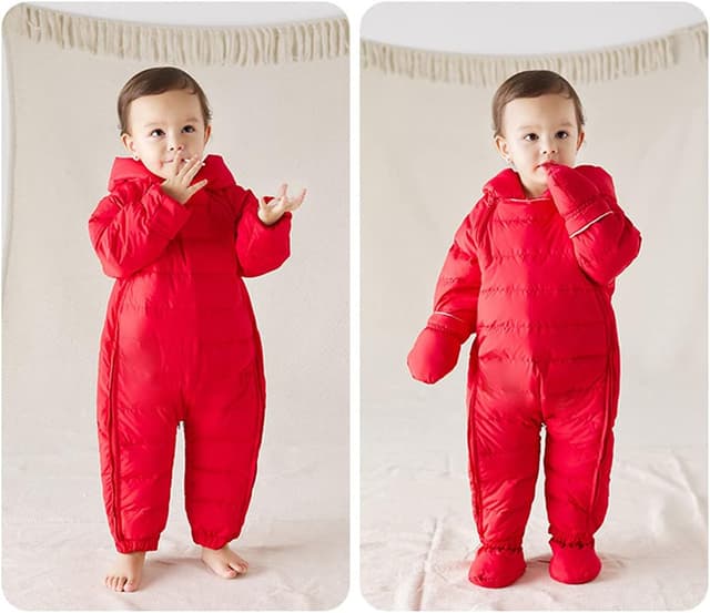 Thumbnail 6 de Famuka Baby Winter Warm Down Snowsuit – Hooded Puffer Outerwear with Duck Down