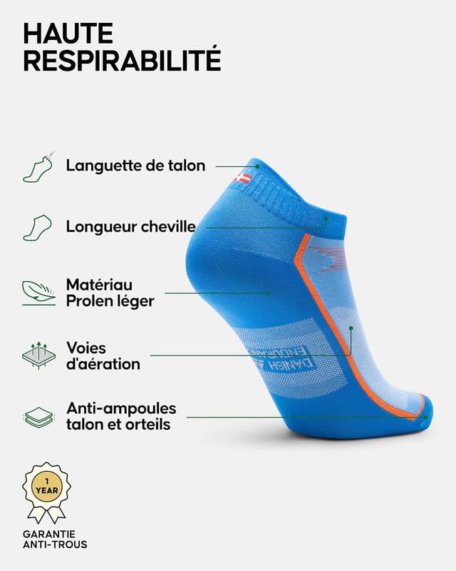 Thumbnail 1 de DANISH ENDURANCE Chaussettes running 3 ou 5 paires