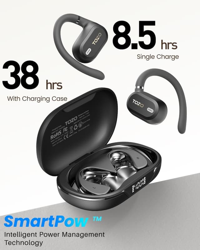 Thumbnail 5 de TOZO OpenWear Open-Ear Headphones 38h