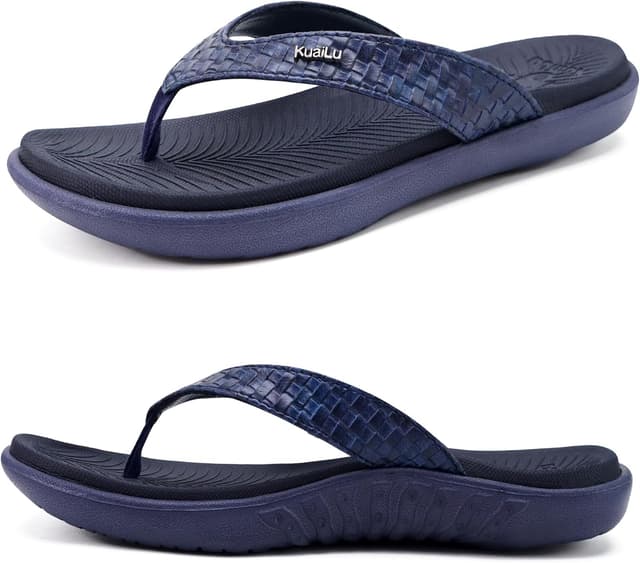 Detalle de KuaiLu flip flops with arch support