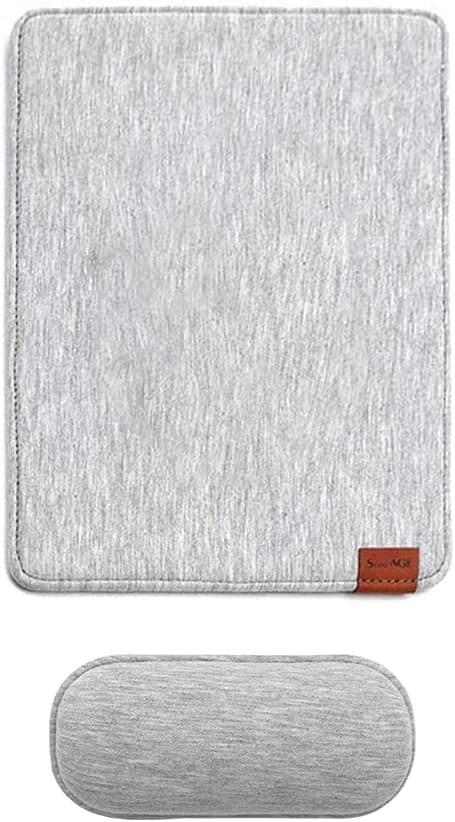 Detalle 2 de SenseAGE Mousepad mit abnehmbarer Handauflage – ergonomisches Mauspad für Büro, Homeoffice & Reisen (24 x 18 cm)