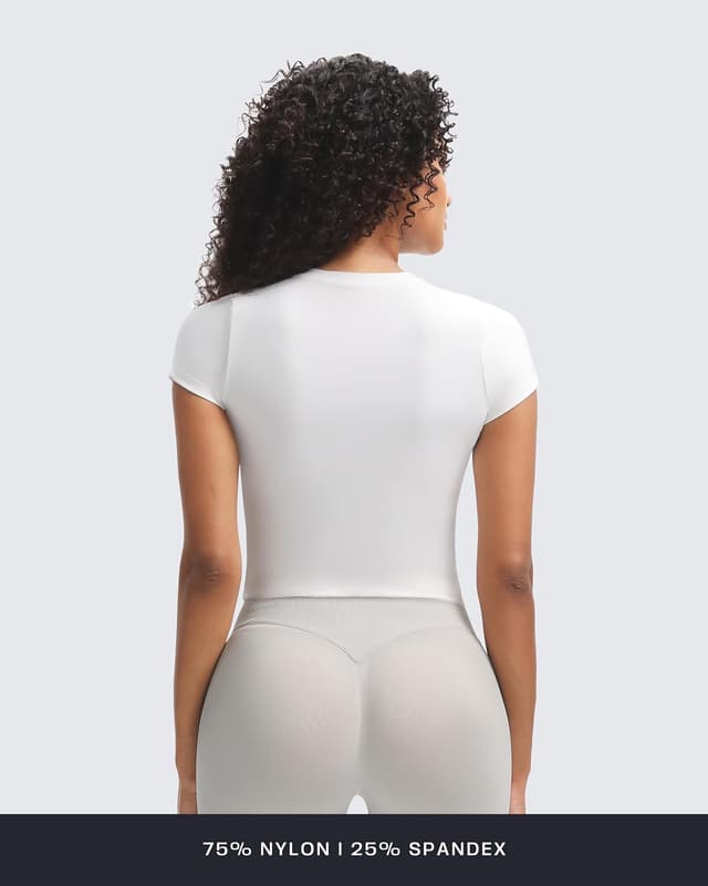 Thumbnail 5 de Aoxjox Women's GEO Baby Tee crop top