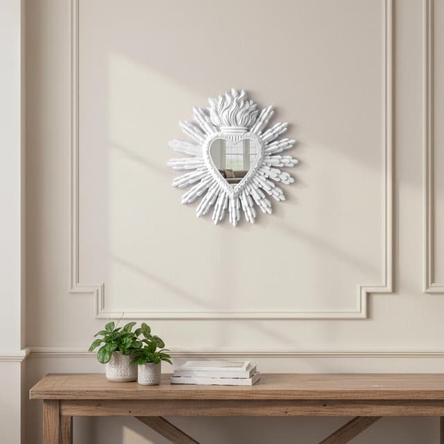 Detalle 2 de Baroni Home Specchio Ex Voto Cuore 27x2x28 cm