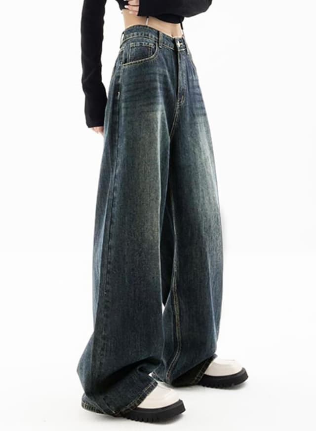 Thumbnail 4 de EMMIOL Baggy Jeans Wide Leg 90s Style