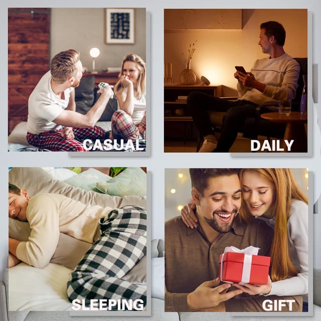 Detalle 2 de LNFINTDO Lot de 1 à 2 pantalons de pyjama homme en polaire à carreaux avec poches