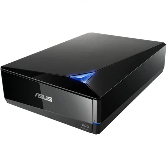Detalle de ASUS BW-16D1X-U grabadora Blu-ray externa USB 3.0 negra