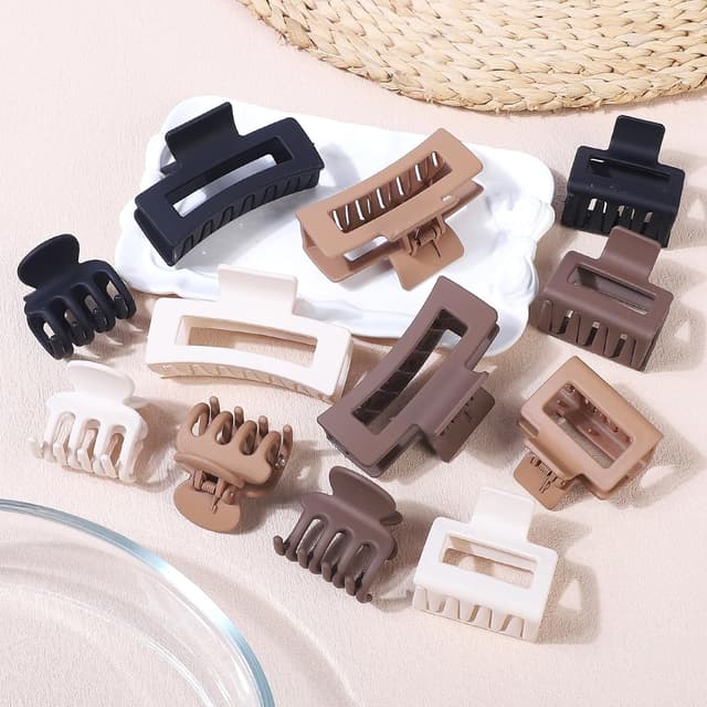 Detalle de SMKSL 3-Style Hair Clips, 12 Pcs ⚙