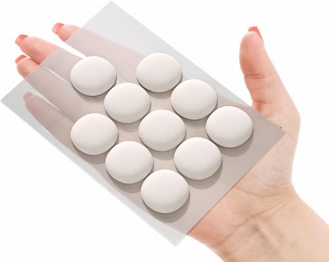 Imagen de ERKO Fermaporta adesivo bianco 10 pezzi 40×40×8 mm 🏠 en OfertitasTOP