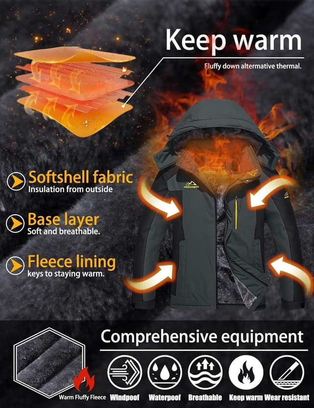 Thumbnail 2 de TACVASEN Waterproof Fleece Jacket