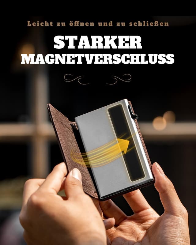 Detalle de DODENSHA MagSnap Pebble Slim Geldbörse