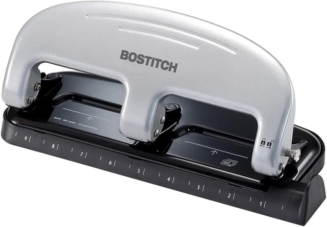 Detalle de Bostitch Office EZ Squeeze 3-Hole Punch, 20-sheet