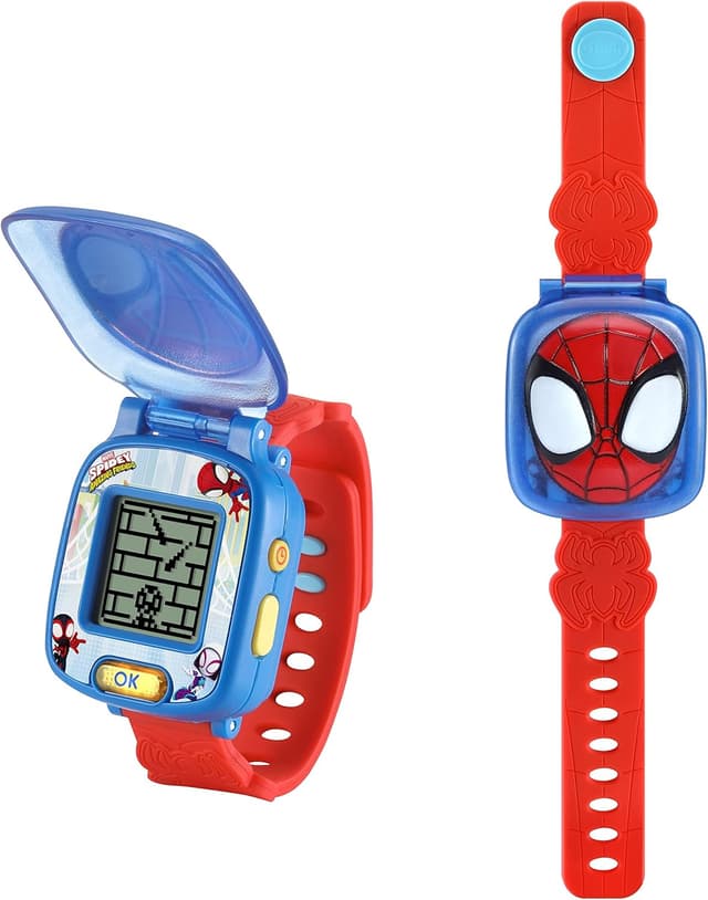 Detalle de VTech Spidey and His Amazing Friends Spidey Learning Watch (Kids Electronic Wristwatch)