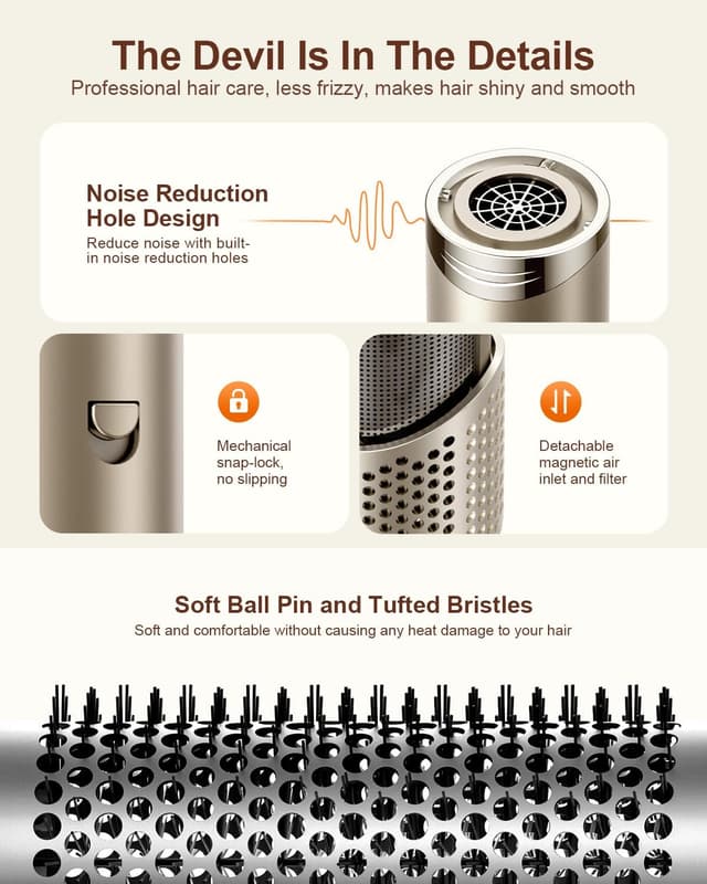 Thumbnail 6 de Tqcir 5-in-1 Hair Dryer Brush 1.25