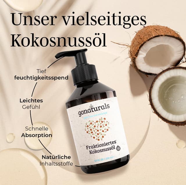 Thumbnail 1 de GoNaturals Fraktioniertes Kokosöl 250 ml