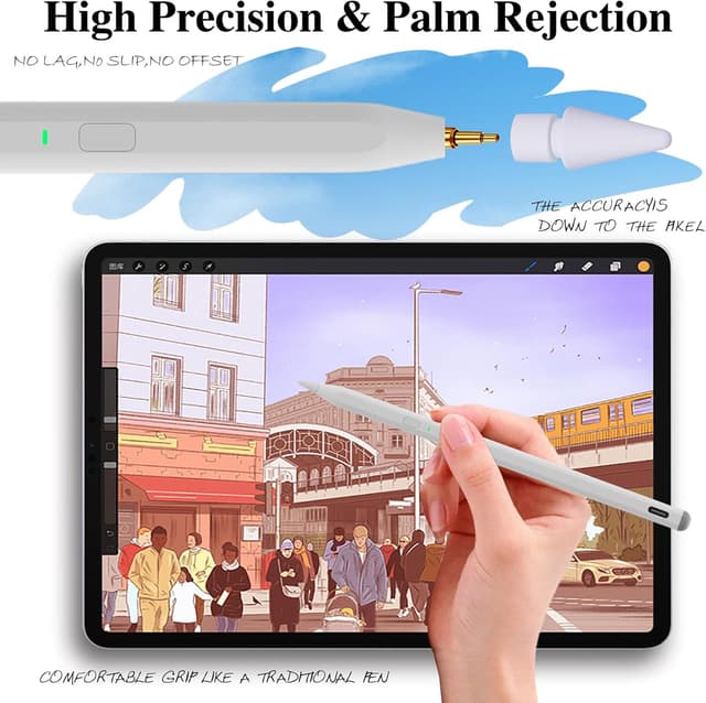Thumbnail 6 de Stylus Pen for iPad Pro 11 with Tilt Sensitivity