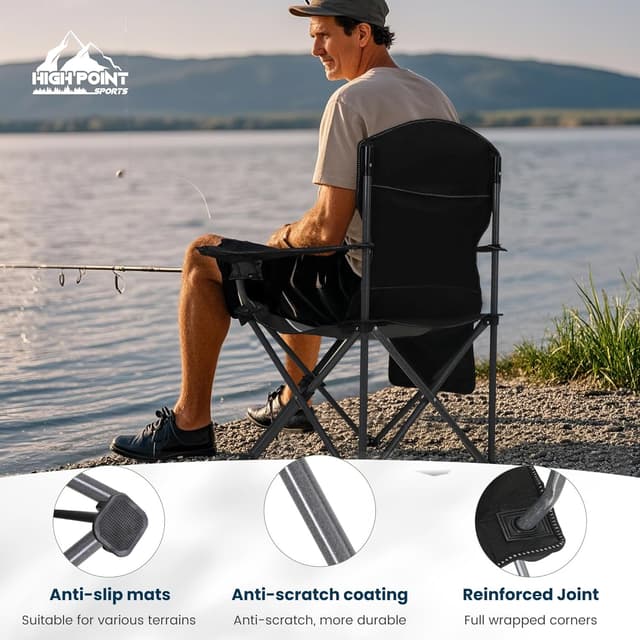 Thumbnail 3 de HIGH POINT SPORTS Campingstuhl Faltbar bis 160 kg