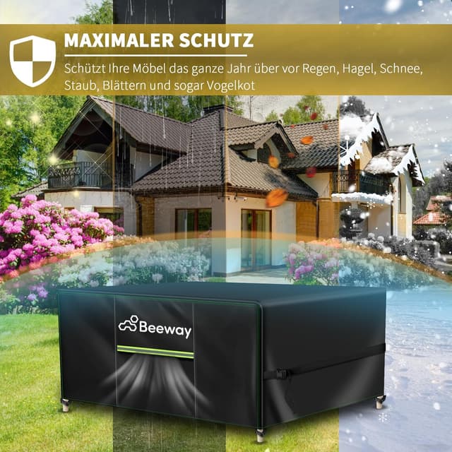 Thumbnail 6 de BEEWAY Abdeckung Gartenmöbel wasserdicht 200 cm