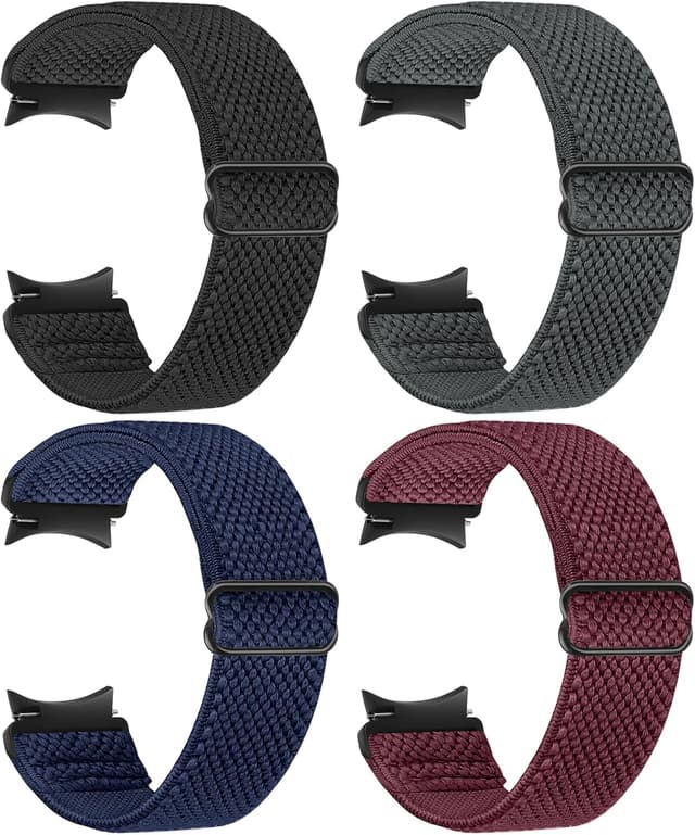 Detalle de Yunshare Elastic Watch Straps (Stretch Nylon Solo Loop) for Samsung Galaxy Watch 7/6/5/4 – 40–47mm