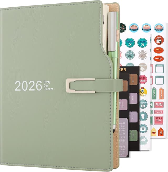 Detalle de Agenda académica 2026 A5 día por página 14x21,5 cm