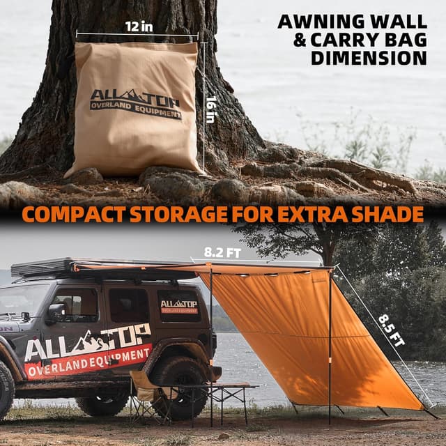 Thumbnail 5 de ALL-TOP Awning Wall 8.2ft x 8.5ft 🏕