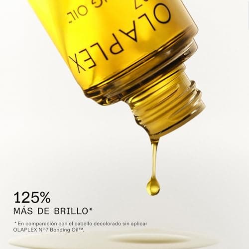 Detalle de OLAPLEX No. 7 Aceite Reparador de Enlaces capilares con aloe (30 ml): cuidado protector y tacto agradable