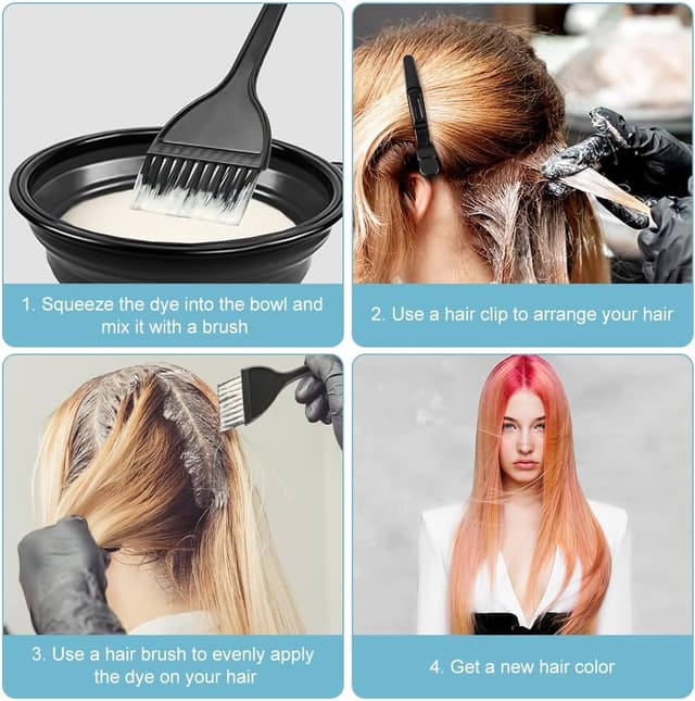 Thumbnail 6 de LOPHE ensemble de coloration des cheveux 26 pièces : bols pliables, peignes, brosses, gants et accessoires