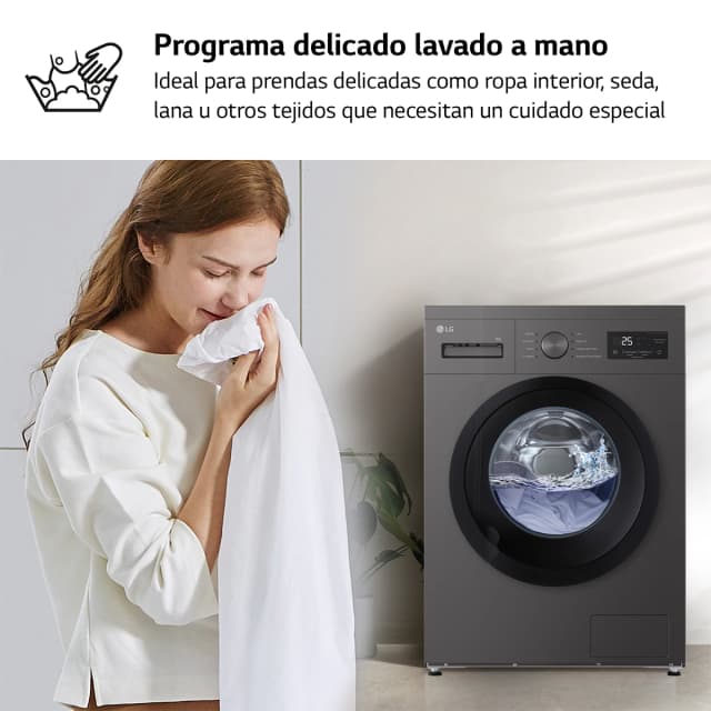 Detalle 2 de LG Lavadora F4A1009NDK 9 kg, 1.400 rpm