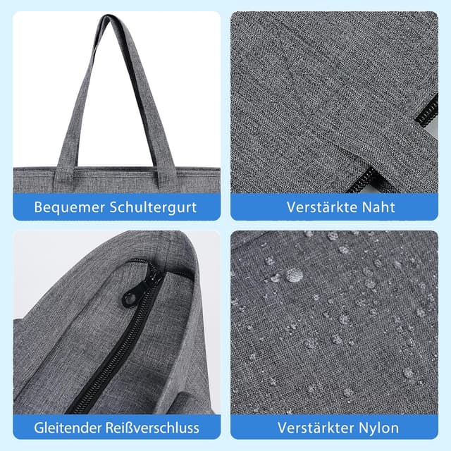 Thumbnail 6 de MAYMOONER Große Nylon-Tragetasche Damen 45 cm