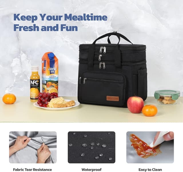 Detalle 2 de Maelstrom 23L Expandable Leakproof Insulated Lunch Bag (Double Compartment)