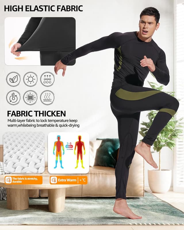 Detalle 2 de UNIQUEBELLA Suit Esquí Térmica Conjunto 2 piezas