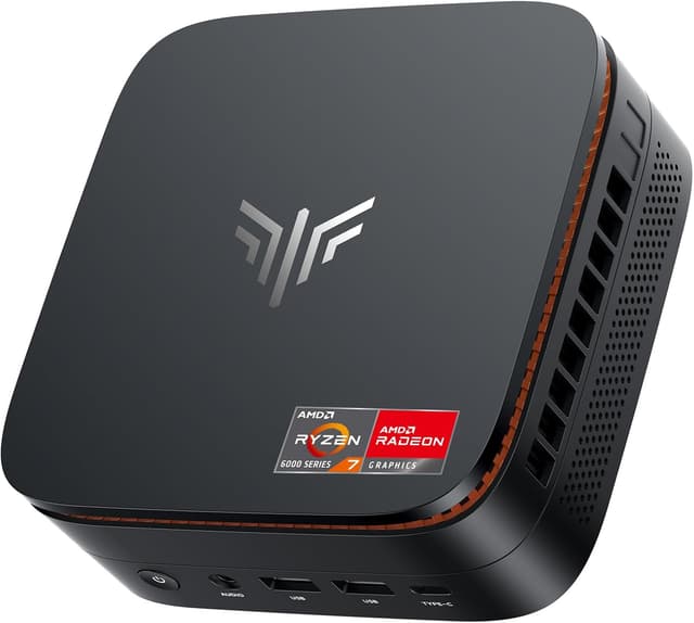 Detalle de NiPoGi Hyper H1 Mini PC W-11 PRO mit AMD Ryzen 7 6800H, 32 GB LPDDR5 und 512 GB NVMe, Triple-4K, WiFi 6, VESA