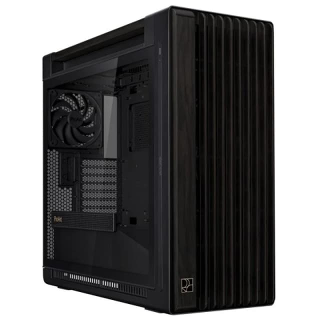 Detalle de ASUS ProArt PA602 Wood Edition caja ATX/EATX negro
