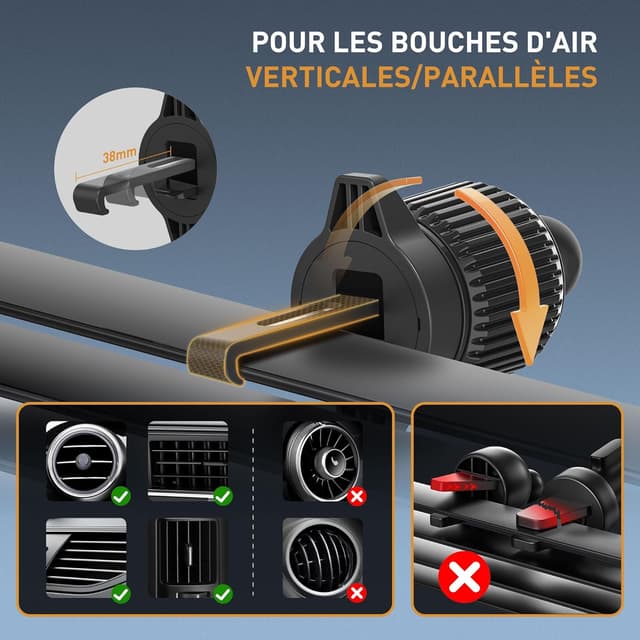 Thumbnail 4 de YISH Portacellulare auto 360° rotazione universale