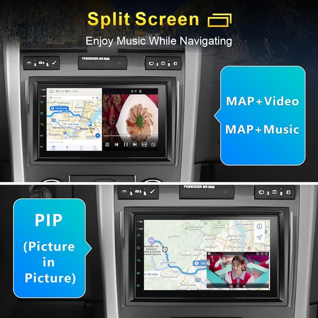 Detalle de 8 Core 4GB+64GB Android 13 7-Inch Car Stereo for Chevy Silverado/GMC Tahoe/Yukon (2007-2013) with Wireless CarPlay, Android Auto, GPS