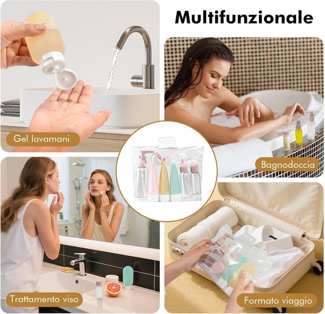 Thumbnail 5 de Bottiglie da viaggio 11 pezzi set contenitori