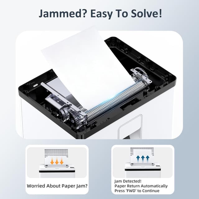 Detalle 2 de Boyuevi 200-Sheet Auto Feed Shredder